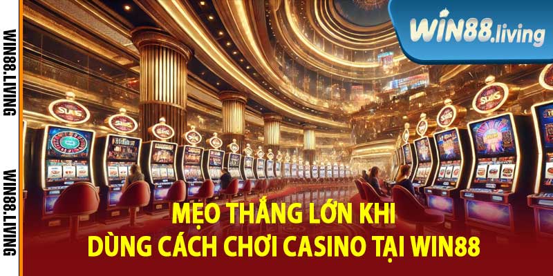Mẹo Thắng Lớn Khi Dùng Cách Chơi Casino Tại Win88